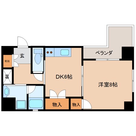 静岡駅 徒歩14分 7階の物件間取画像